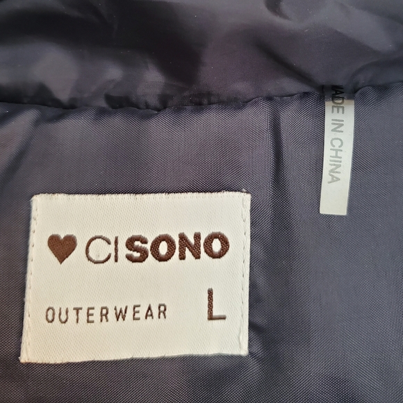 Ci SONO Navy Puffer Jacket - Picture 7 of 7